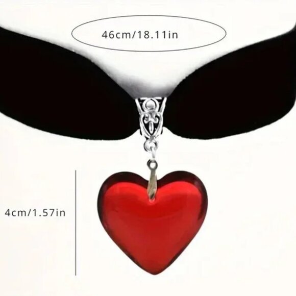 BLACK VELVET VICTORIAN CHOKER - Picture 2 of 2